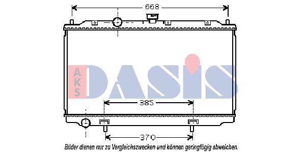 AKS DASIS Jäähdytin,moottorin jäähdytys 070088N